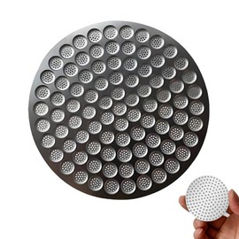 Espresso Puck Screen, Made of 0.8mm Thickness Stainless Steel,Reusable Coffee Filter,Designed for Bottomless Portafilter Baskets and Enhances Espresso Extraction (51mm)