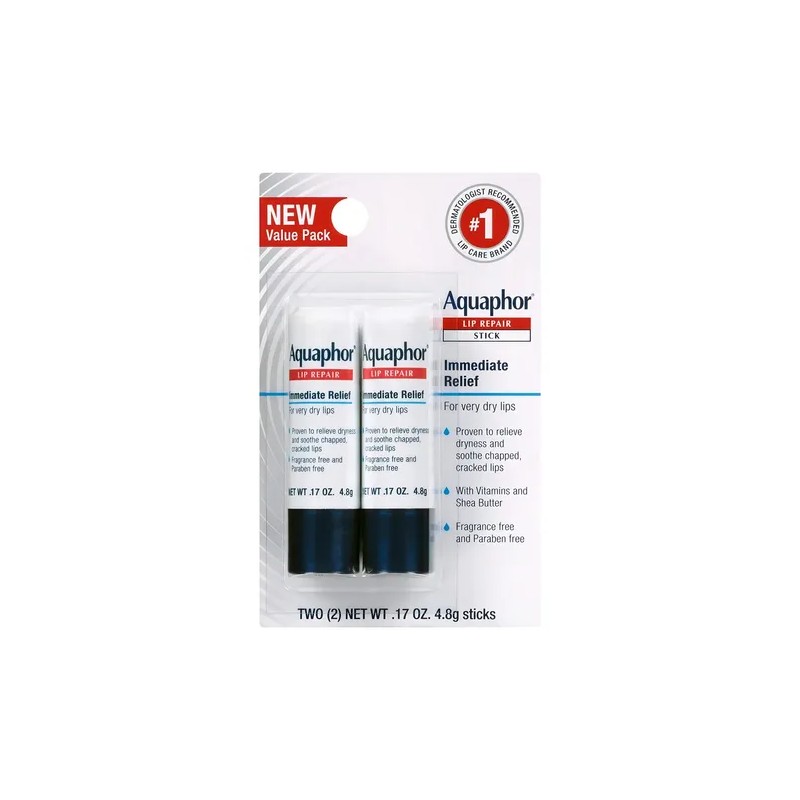 Aquaphor Lip Repair Stick Bálsamo Labial Para Labios 2 Pack