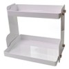 2-tier cosmetic organizer tabletop holder shelf display stand whiteWFLH9W3 / 2단 화장품 정리대 탁상 거치대 선반 진열대 화이트WFLH9W3