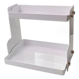 2-tier cosmetic organizer tabletop holder shelf display stand whiteWFLH9W3 / 2단 화장품 정리대 탁상 거치대 선반 진열대 화이트WFLH9W3