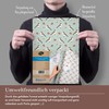 dabelino® Christmas wrapping paper "birds/berries": 4 x sheets + 4