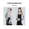 BEAUTELICATE Mantilla Lace Catholic Scarf Veil Stole with Tassel Black