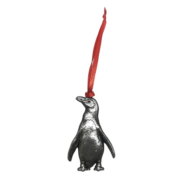 Penguin Christmas Ornament Pewter Charm Decorative Travel Souvenir Arctic Animals