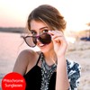 TJUTR Women's Photochromic Sunglasses with Polarized Lens for Outdoor, UV