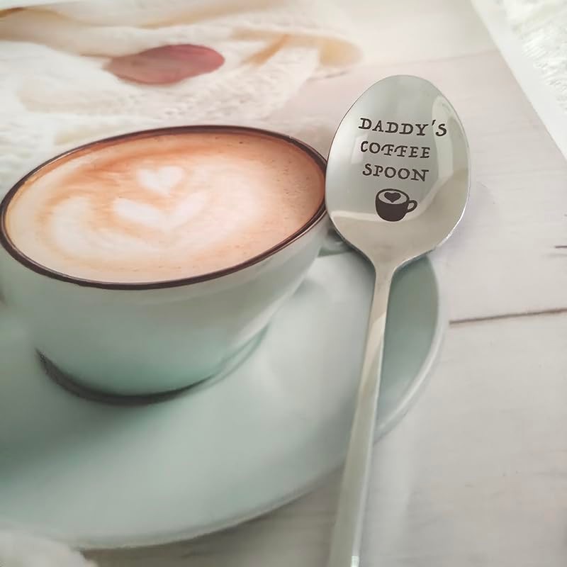 Christmas Birthday Gift Spoon for Daddy Coffee Tea Lover Gifts