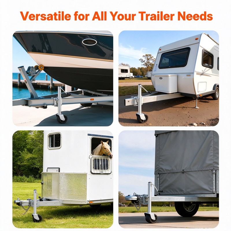 Trailer Jack for RVs & Boats – 2,000 lb Capacity