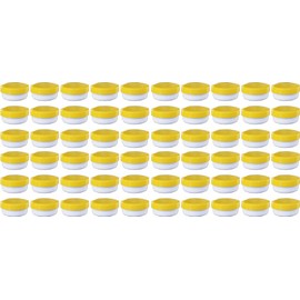 60 containers containers Ointment Cream Ointment Kruke Flat 12ml Capacity with Yellow Lid – Made In Germany