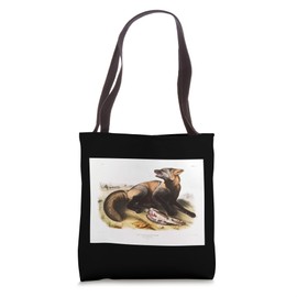 Vintage American Cross Fox Animal Illustration Men & Women Tote Bag