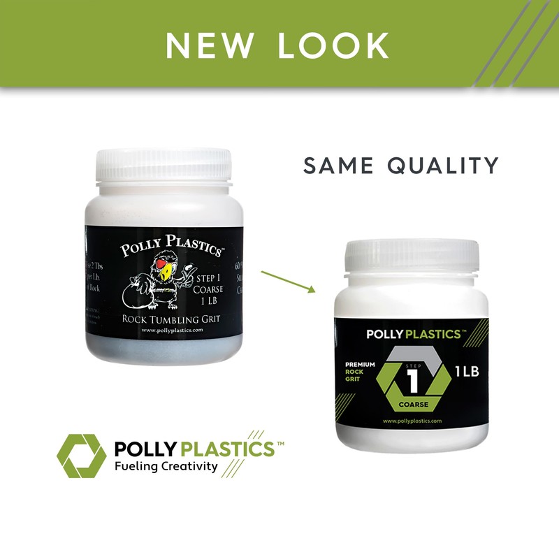 Polly Plastics Rock Tumbler Grit Refill, Final Polish 1200 Fine