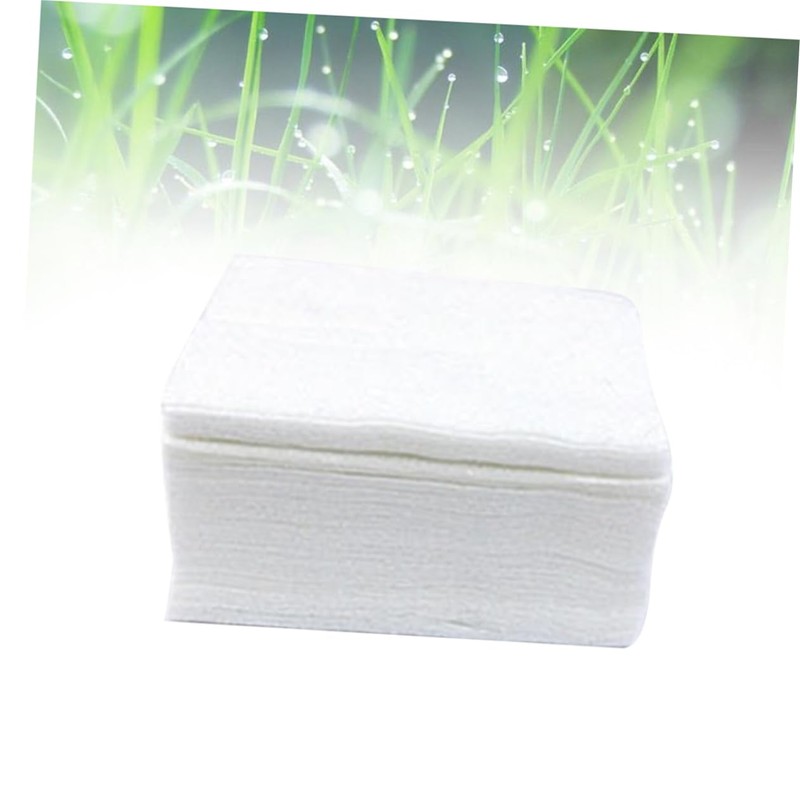 IWOWHERO Natural Cotton Makeup Remover Pads 100pcs 6x7cm Single Layer