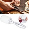 Leather Carving Hammer Nylon DIY HandMade Leathercraft Mallet Wooden Handle