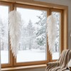 2 Pcs White Christmas Pine Door Swag, 28'' Artificial Cedar