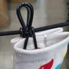 Camping & Travel Clothesline Black 2ea