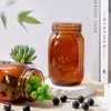 Tessco for you 12 Pcs Bulk Amber Mason Jars with