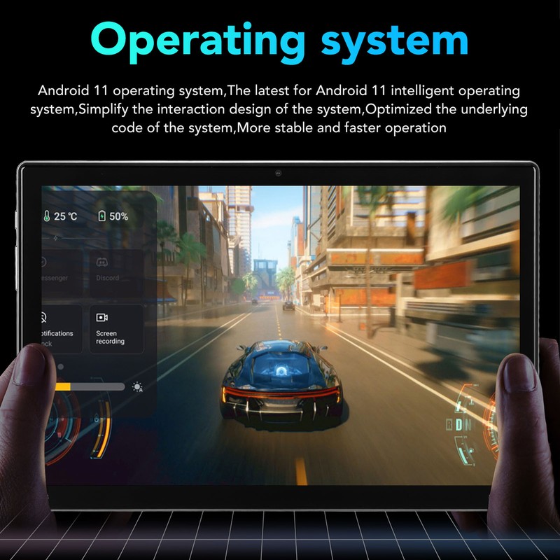 10.1 Inch Tablet for Android 11 8 Core CPU 6GB