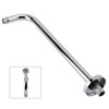 Extra Long Stainless Steel Shower Rain Head Arm Replacement Flange
