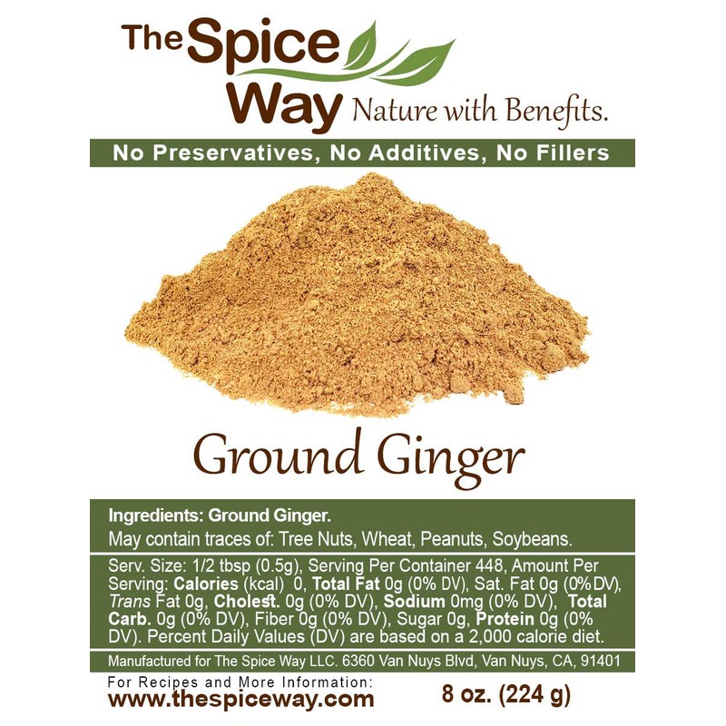 The Spice Way Ginger Powder- ( 8 oz ) a