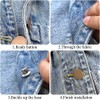 KOSTOO 10 Sets 17mm Replacement Jean Buttons Pants, Detachable and