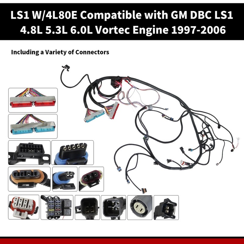 Nakkaa 4L80E Stand Alone Wiring Harness Compatible with DBC LS1