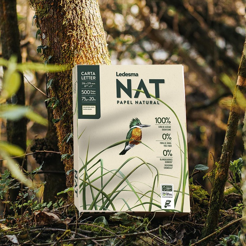 Ledesma NAT, Letter Size (8.5"x11") Natural Sugarcane Pulp Printer Paper,