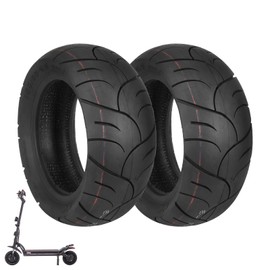 LUCK4U 100/55-6.5 Vacuum Tire for Dualtron Ultra 2 THUNDER II Kaabo Wolf Warrior Electric Scooter Tubeless Wider and Thicker Tires Non-Slip Spare Wheels for Scooter 2 PCS