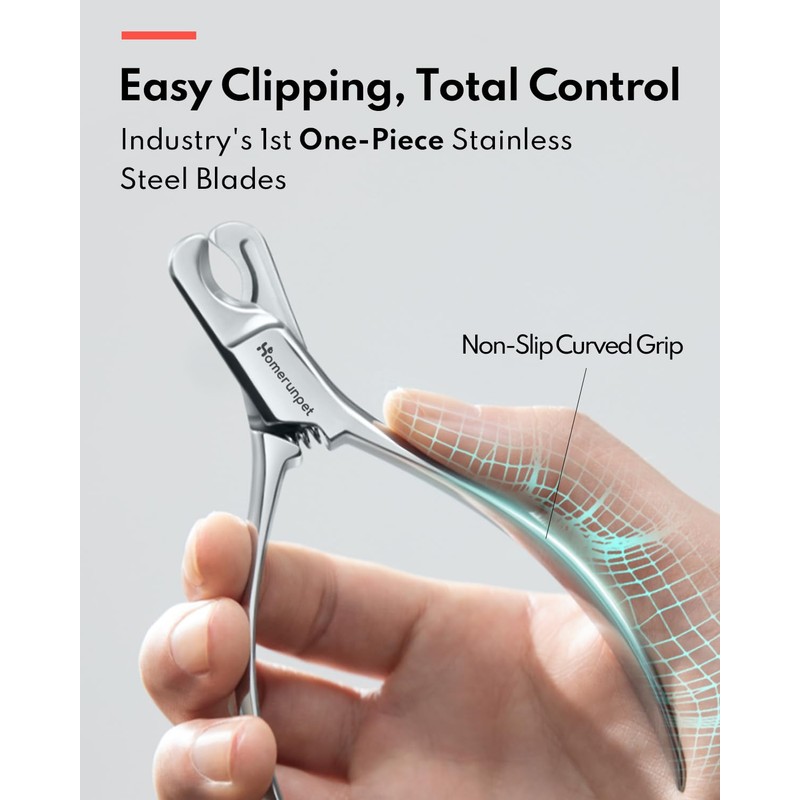 HomeRunPet Cat Nail Clippers Martensite Steel, Safe & Solid Professional