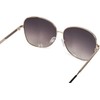 styleBREAKER sunglasses with oval polycarbonate glasses and full-rim metal frame,
