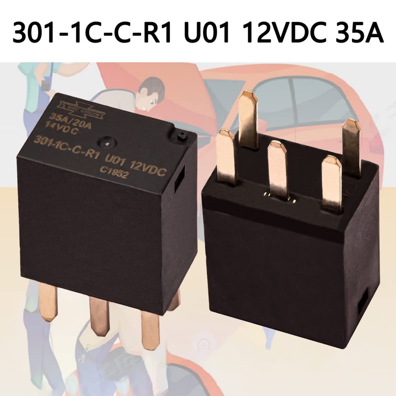 301-1C-C-R1 U01 SPDT 35A DC12V Replacement Automotive Relay Control Module