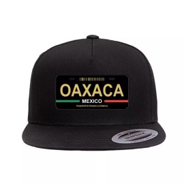 Snap-Back Oaxaca Mexico Placa #2 Snapback Hat, Trucker Cap, Custom Hat UNISEX