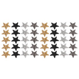 40 Piezas Parches De Estrellas Para Planchar Parches Cosidos Parches Decorativos Apliques Diamantes De Imitación Parches De Tela Con Patrón De Estrellas Para Manualidades DIY Ropa Bolsa Pantalones