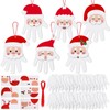Zhanmai 36 Sets Christmas Handprint Santa Crafts for Kids DIY