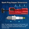 GEAROLL Spark Plug Gap Tool with 32 Blade Steel Feeler