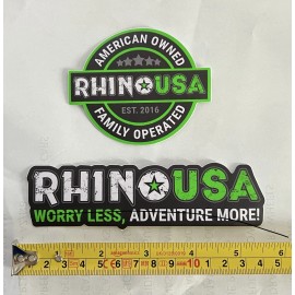 Unbranded 2 RHINO STRAPS decals stickers offroad overland trails adventure pulling atv rv