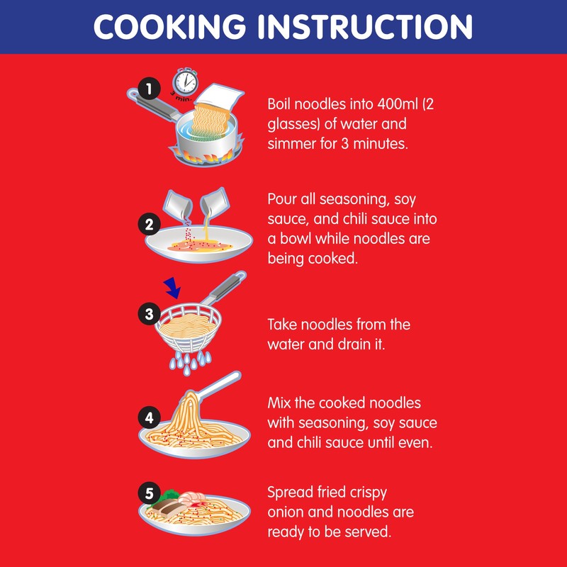 Mi Goreng Noodles Original Flavor by Mi Sedaap – Pack