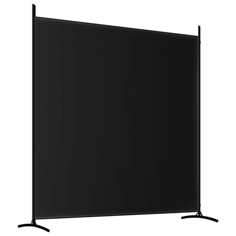 2-Panel Black Fabric Room Divider 137"x70.9" Screen & Dividercolor: Black