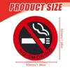 AEIOPRS 3D Sticker "No Smoking" Non-Smoking Pictogram Sticker for Car