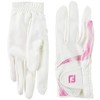 FootJoy Golf Gloves, 22 Ladies, E-Comfort, multicolor (white / pink)