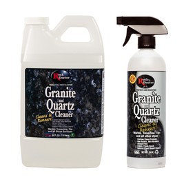 Rock Doctor Granite and Quartz Cleaner kit 64oz and 24oz. Cleans Tile, Marble, Kitchen Countertop, and Natural Stone Surfaces, Streak-Free Shine