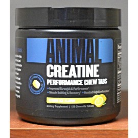 Universal Nutrition ANIMAL Creatine Chews Monohydrate 120 Chewables NEW - Lemon Ice