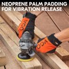 Vgo... 1 pair of men's work gloves, mechanics gloves, anti-vibration