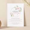 Pink Floral Baby Shower Table Sign - A Message From