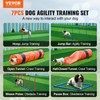 CooFel Dog Agility Training Equipment 7 PCS Set Upgrade w/Hurdles