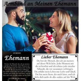 PDTU Gifts for Men, Valentine's Day Gift for Him, I Love You Gifts for Husband, Boyfriend, Son, Dad, Brother, Grandson, Leather Bracelet with Engraving for Anniversary, Birthday Gift, Leather, Tiger's