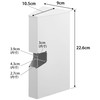Yamazaki 1616 Magnetic Plastic Bag Case, White, W3.5 x D4.1