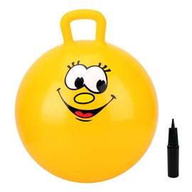 EVERICH - Pelota de juguete para niños, bola hinchable de 20 pulgadas con asa, juguetes inflables de lúpulo para niños y niñas