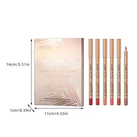 Long Lasting Lip Liner Set, 12pcs/set Matte Lip Liner, Easy Coloring Lip Liner Pen, Moisturizing Lip Liner, Suitable for All Occasions Lip Makeup
