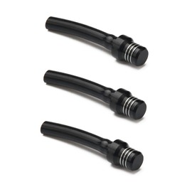 Pack of 3 Motorcycle Fuel Cap Venting, Motorcycle Gas Fuel Filter Petrol Tank Cap Valve Vent Hose for Pit Dirt Bike ATV Off Road Black