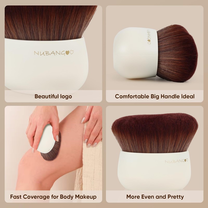 Professional Extra Large Kabuki Foundation Brush,Makeup Brush, Self Tanner Brush,Self