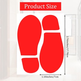 Heclia Crime Scene Stickers 30 PCS Black PVC Footprint Floor Decals Stickers, 7 X 2.76 Inch Agent Foot Prints for Classroom Floor Line Up Guide Direction Sticker for Home Office Party Decor