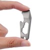 Titanium EDC Pry Bar Multitool, Mini Keychain Prybar Tool with
